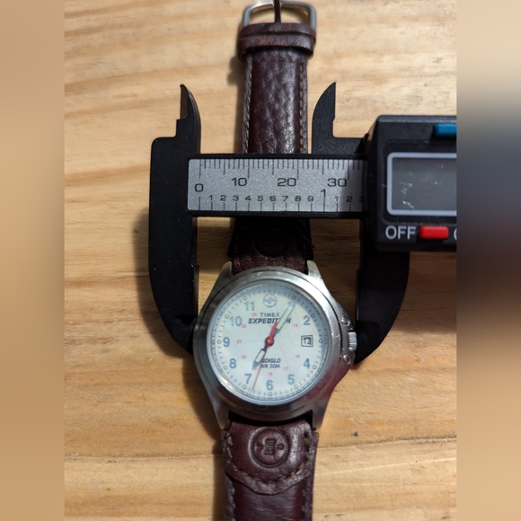 (930)Vintage Womens Timex Expedition Indiglo Military Style Watch, Date, WR 50M - Picture 3 of 12